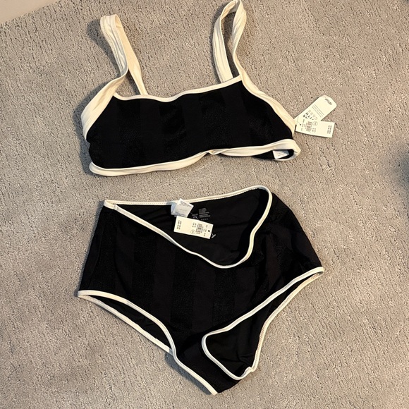 aerie Other - Aerie NWT White and Black Bikini